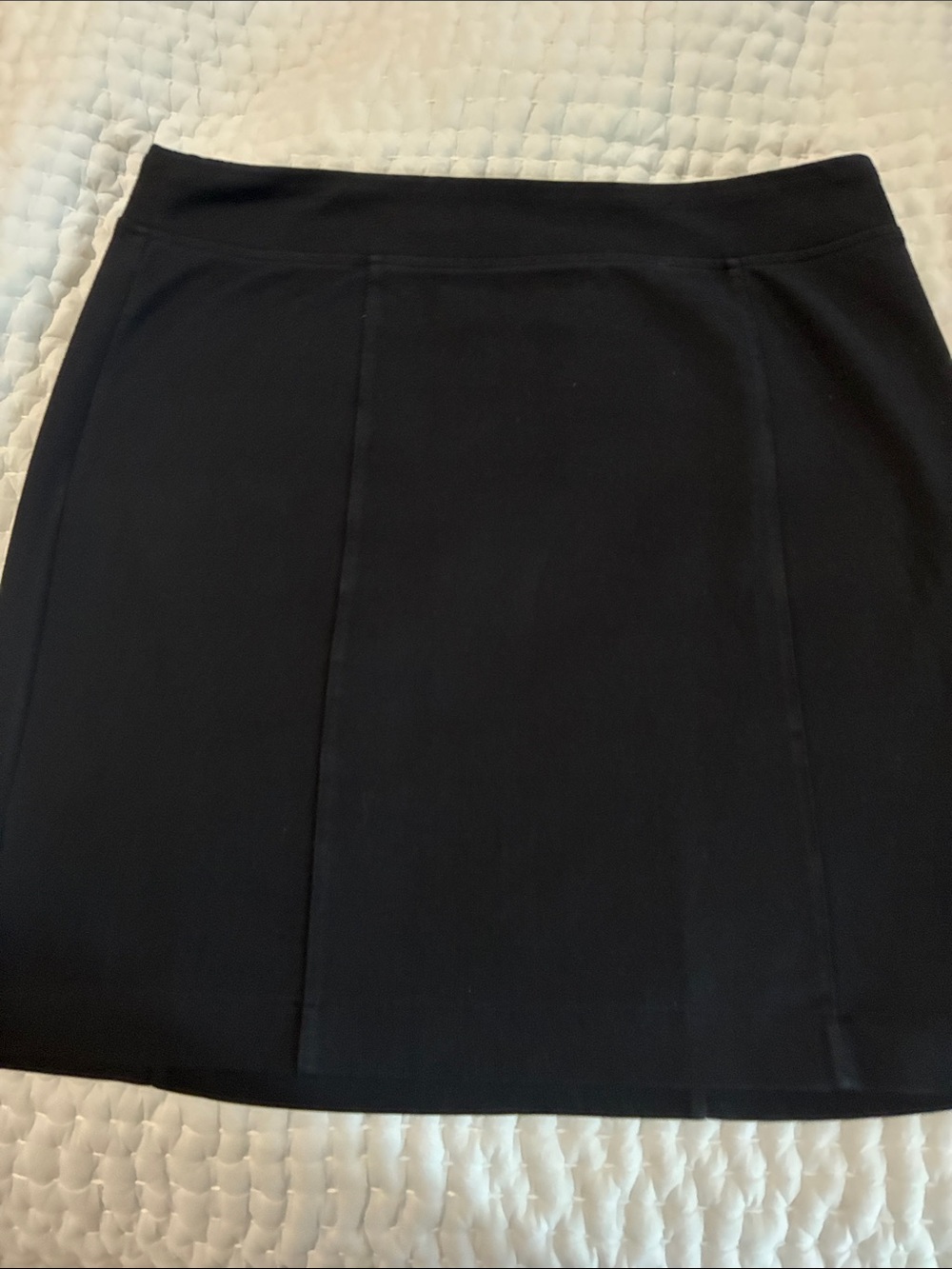 Geoffrey Beene Black Mini Skirt with Panel Seams Size 8